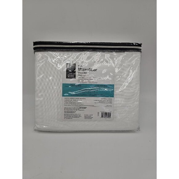 Salt Microfiber White Twin Sheet Set Truly Soft - Picture 6 of 8